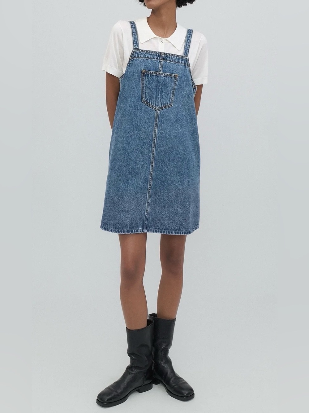 STILL HERE NEW YORK Tuesday Denim Mini Dress